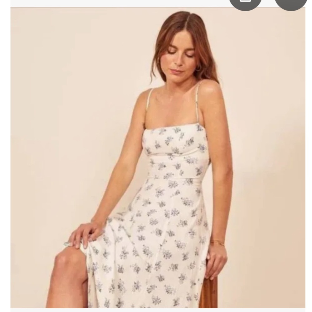 Reformation Vollare Midi in Teresa Floral Tank Slip Dress Size 4